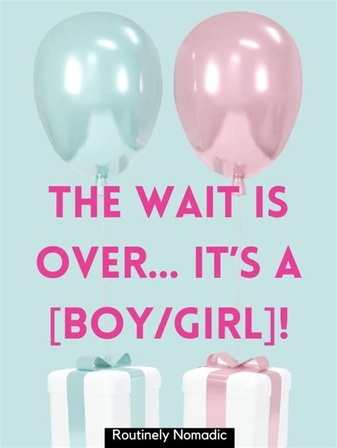 girl gender reveal captions|100+ Instagram captions for gender reveal + Free AI Caption .